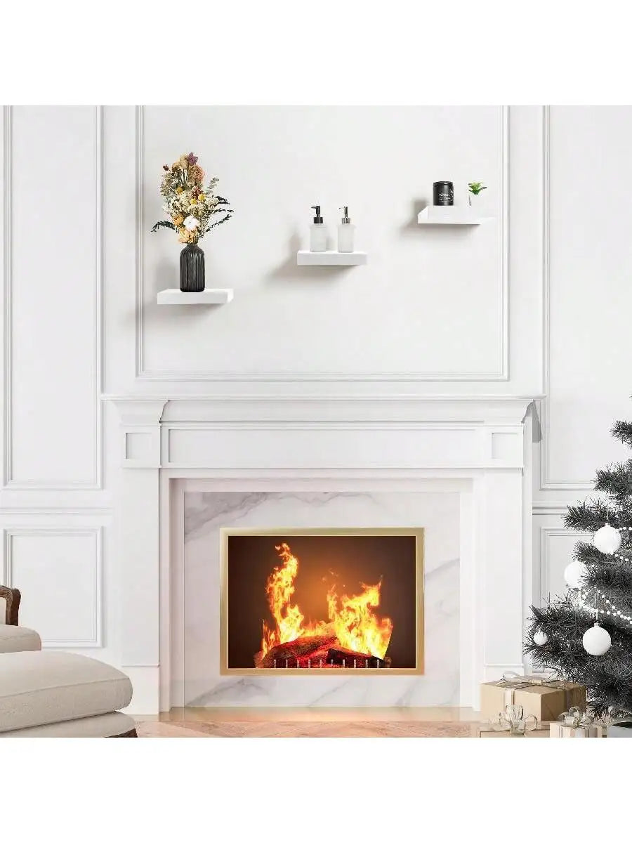 מדף צף מרובע לעיצוב הסלון והבית