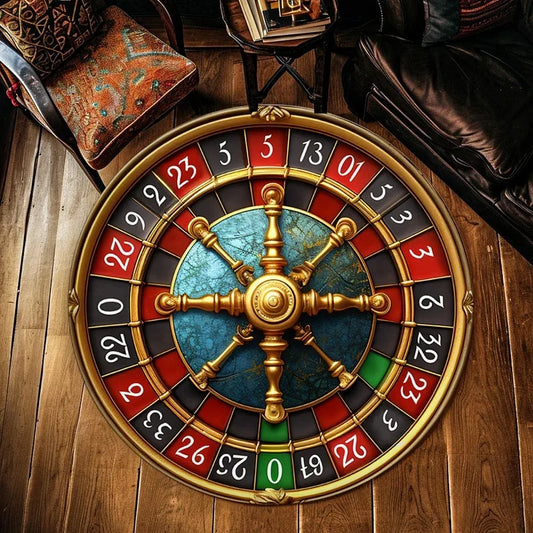 שטיח עגול בעיצוב רולטה לבית ולמשרד ולכל אפשרות אחרת