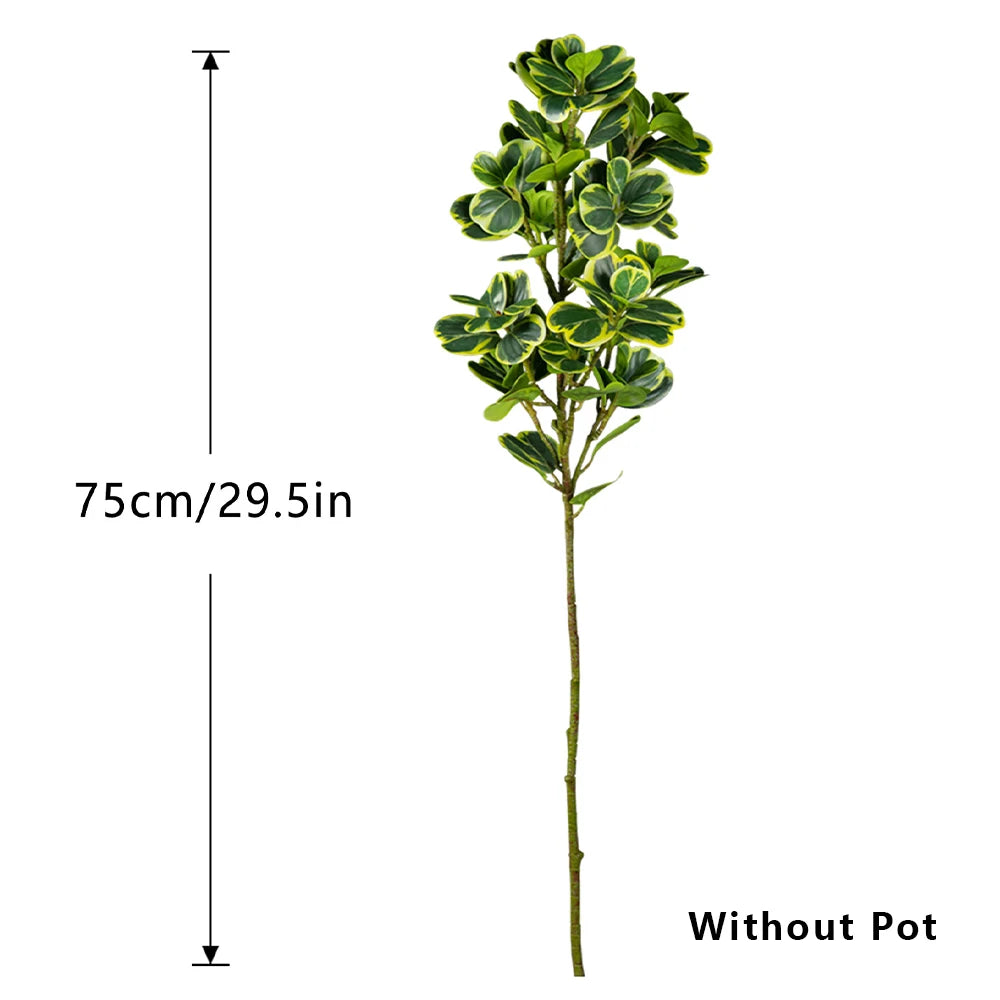 עץ פיקוס בעל ענפים טרופיים מלאכותי נעים למגע מושלם לעיצוב הבית הגינה והמשרד